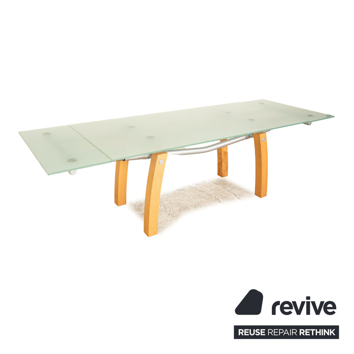 Bonaldo Blitz glass dining table extendable 200/300 x 80 x 100 cm