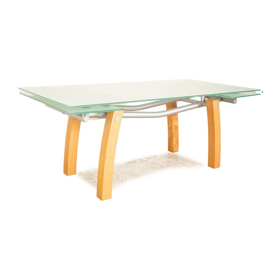 Bonaldo Blitz glass dining table extendable 200/300 x 80 x 100 cm