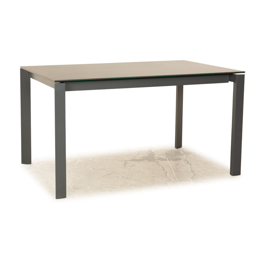 Bonaldo MENU table à manger en verre gris extensible salle à manger 140/210 x 76 x 90