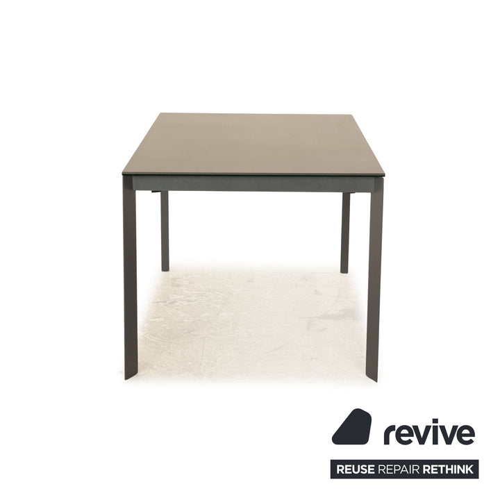 Bonaldo MENU table à manger en verre gris extensible salle à manger 140/210 x 76 x 90
