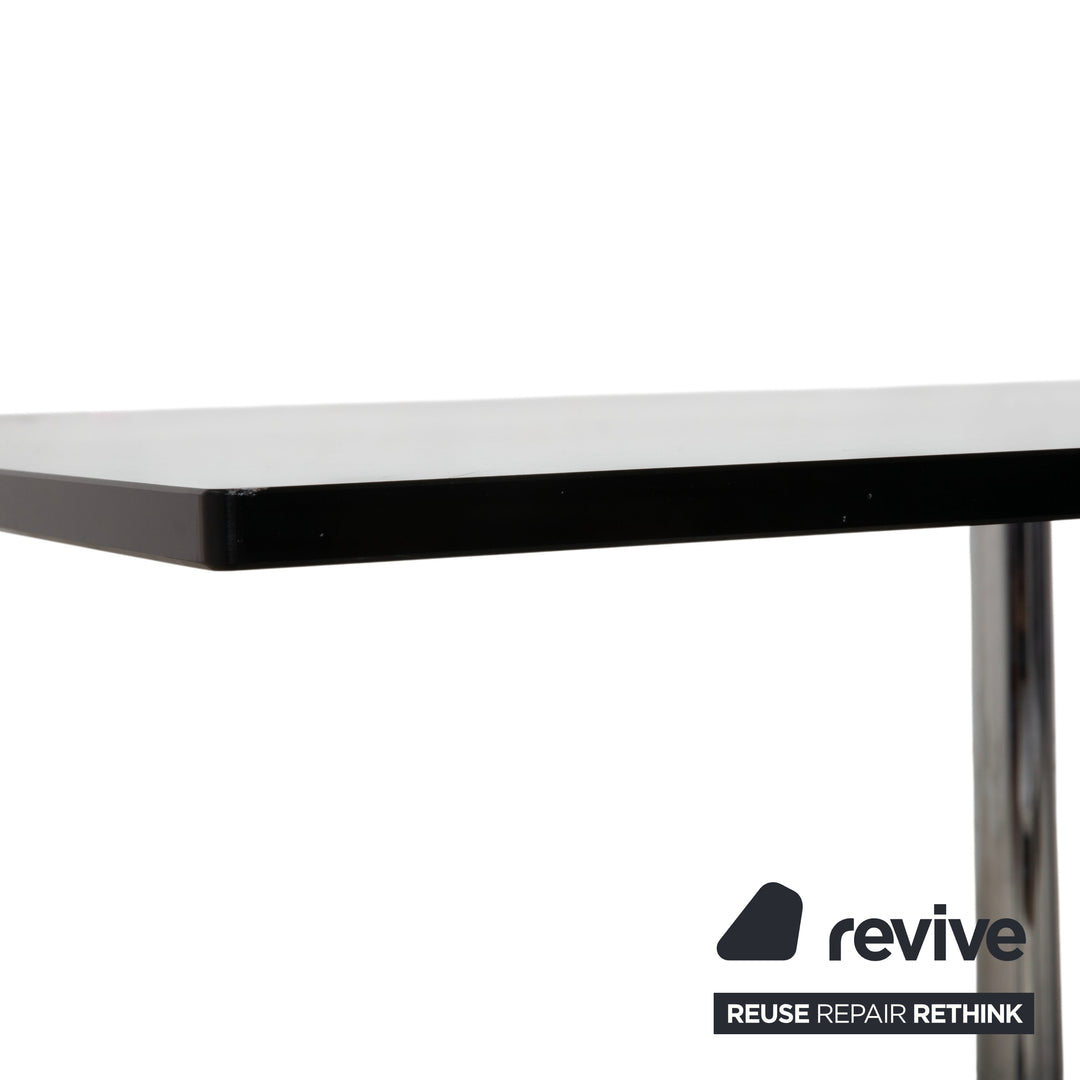 Bonaldo Mille Glas Esstisch Silber Chrom 220 x 100 cm