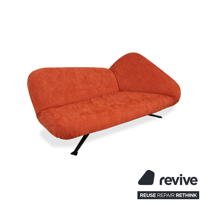 Bonaldo Papillon Canapé-lit deux places Tissu orange fonction manuelle fonction couchage