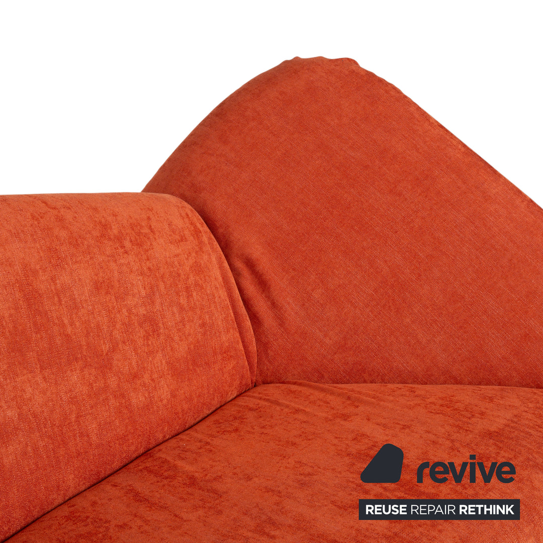 Bonaldo Papillon Canapé-lit deux places Tissu orange fonction manuelle fonction couchage