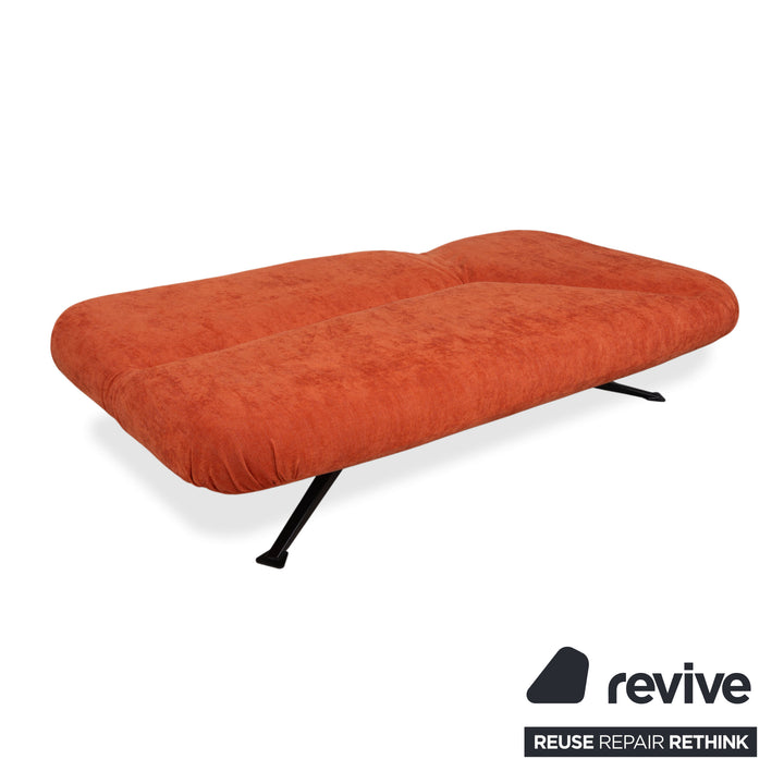 Bonaldo Papillon Canapé-lit deux places Tissu orange fonction manuelle fonction couchage
