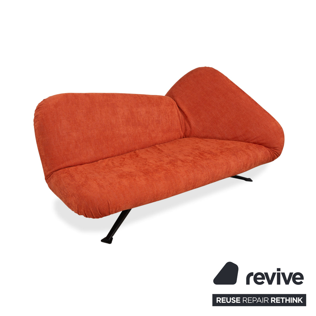 Bonaldo Papillon Canapé-lit deux places Tissu orange fonction manuelle fonction couchage