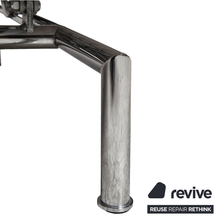 Bonaldo Pierrot King Leder Dreisitzer Schwarz manuelle Funktion Sofa Couch Schlafsofa