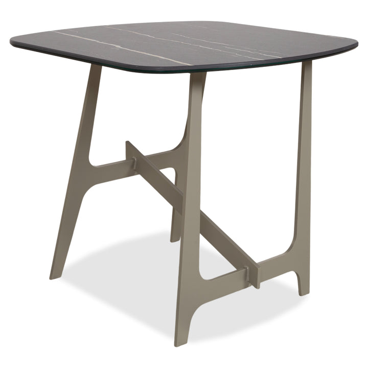 Bonaldo Slot Table d'appoint Table basse Noire Grain de pierre par Giuseppe Viganò