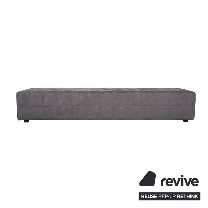 Lit double Bonaldo SQUARING en tissu gris 180 x 200 cm
