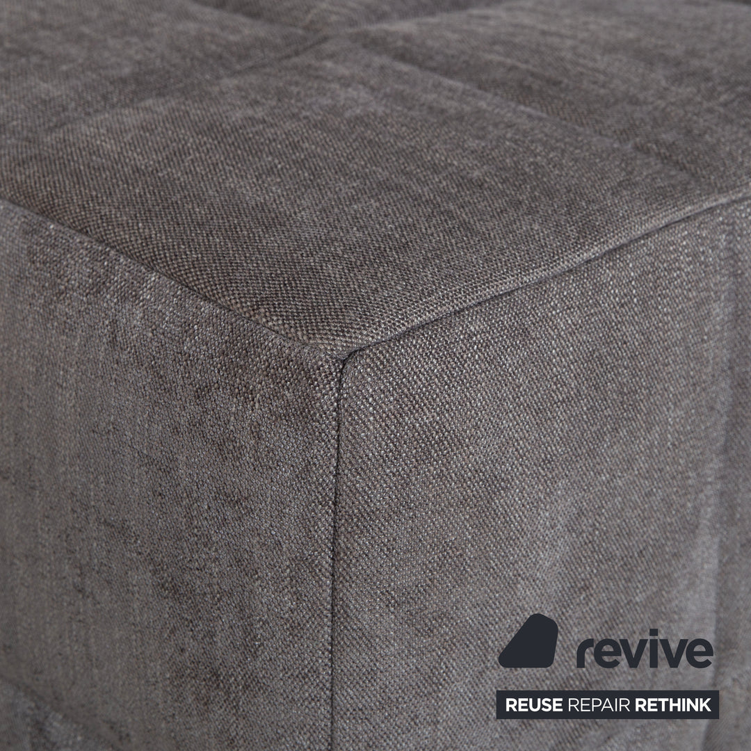 Lit double Bonaldo SQUARING en tissu gris 180 x 200 cm