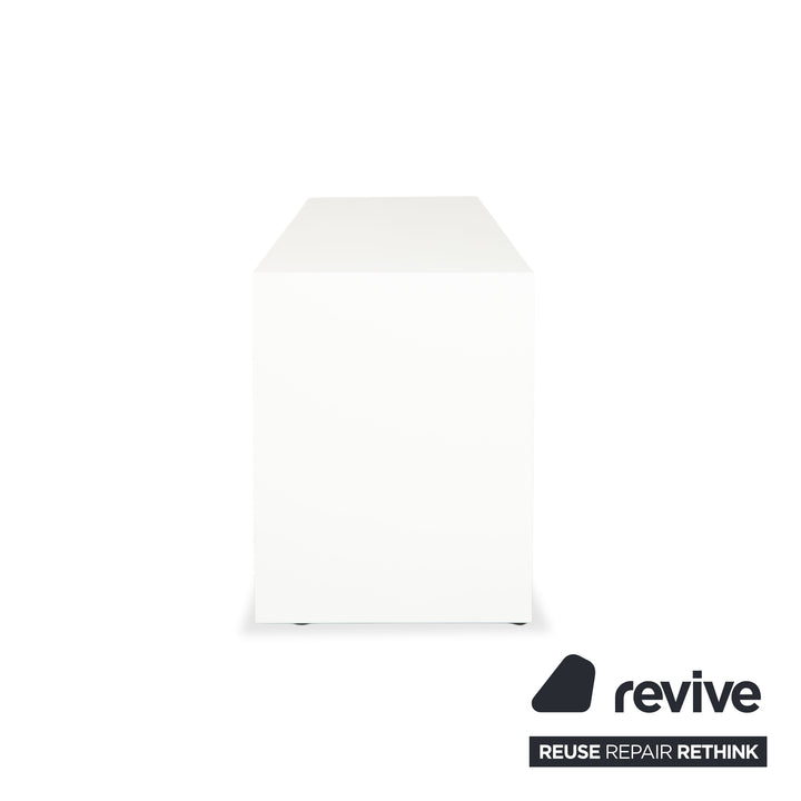 Buffet en bois Bonaldo Sunrise, blanc crème, avec éclairage indirect électrique