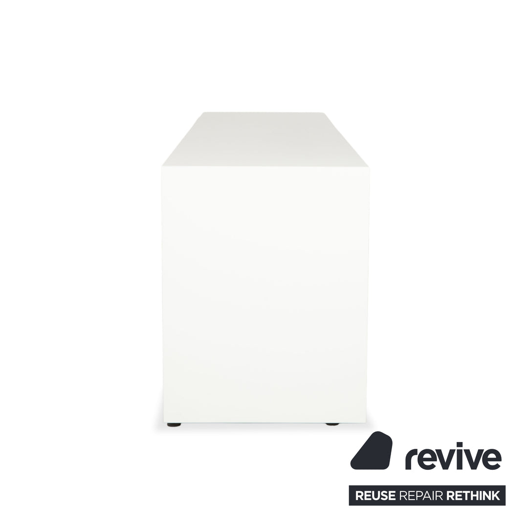 Buffet en bois Bonaldo Sunrise, blanc crème, avec éclairage indirect électrique