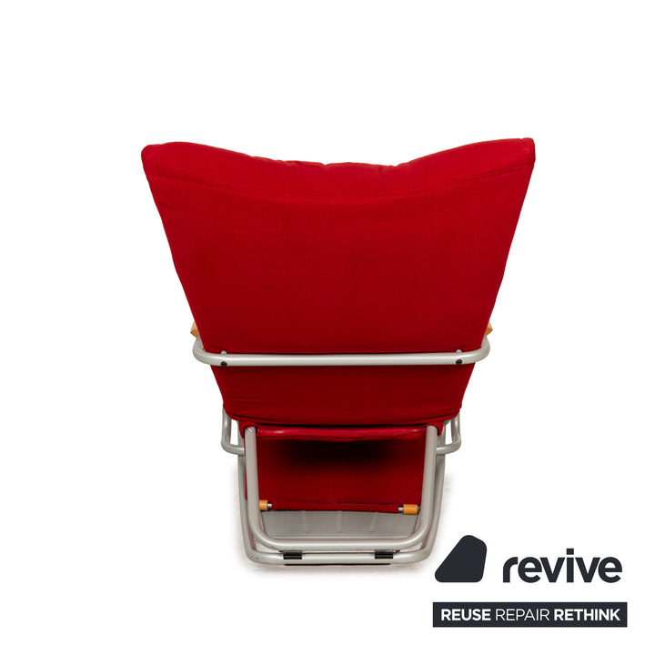 Bonaldo Swing Plus Stoff Sessel Rot manuelle Funktion Relaxfunktion