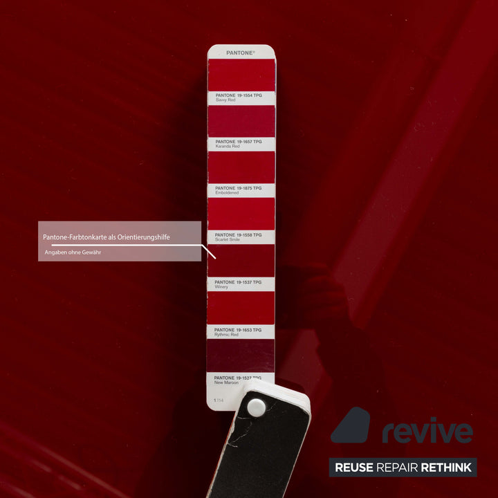 Buffet bas en aluminium Bontempi Eidos rouge gris blanc