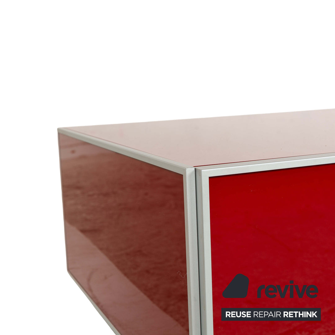 Bontempi Eidos Aluminium Sideboard Red Grey White Lowboard