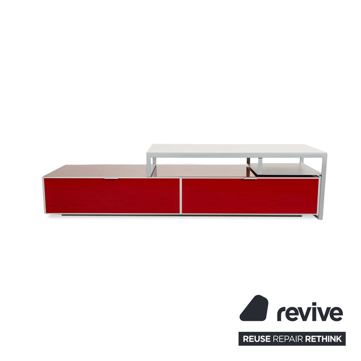 Bontempi Eidos Aluminium Sideboard Rot Grau Weiß Lowboard