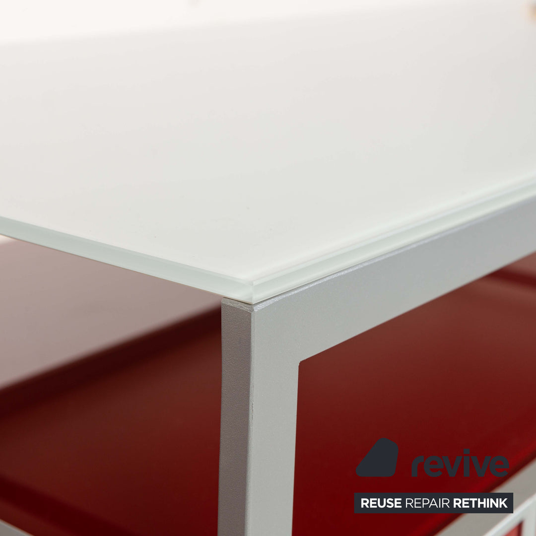 Bontempi Eidos Aluminium Sideboard Red Grey White Lowboard