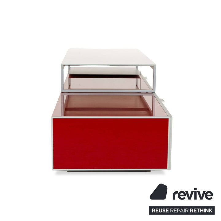 Bontempi Eidos Aluminium Sideboard Red Grey White Lowboard