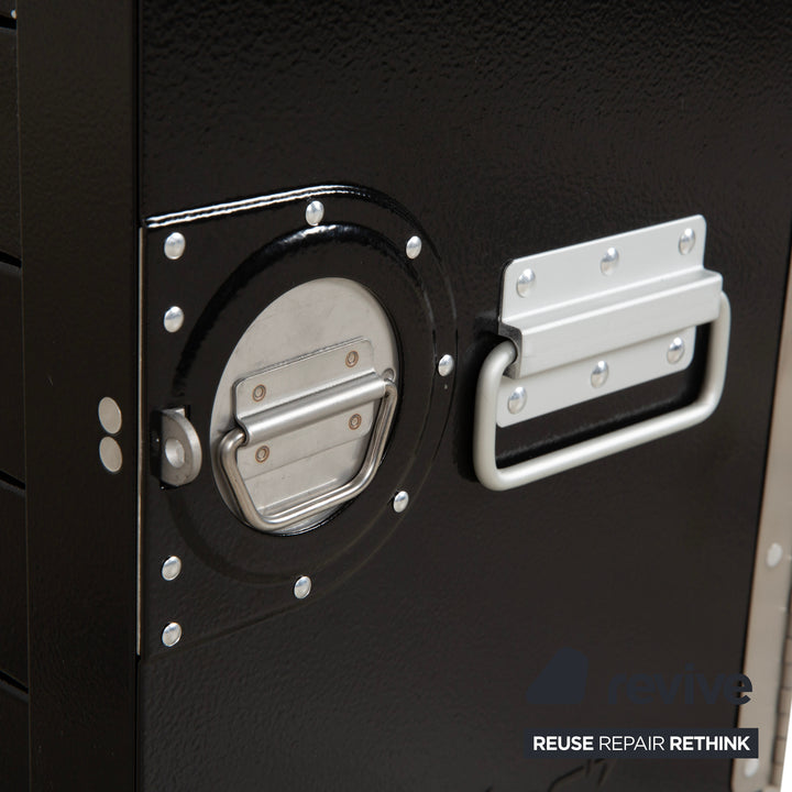 bordbar Box Container Schwarz Anschlag rechts Flugzeugtrolley inkl. Zubehör