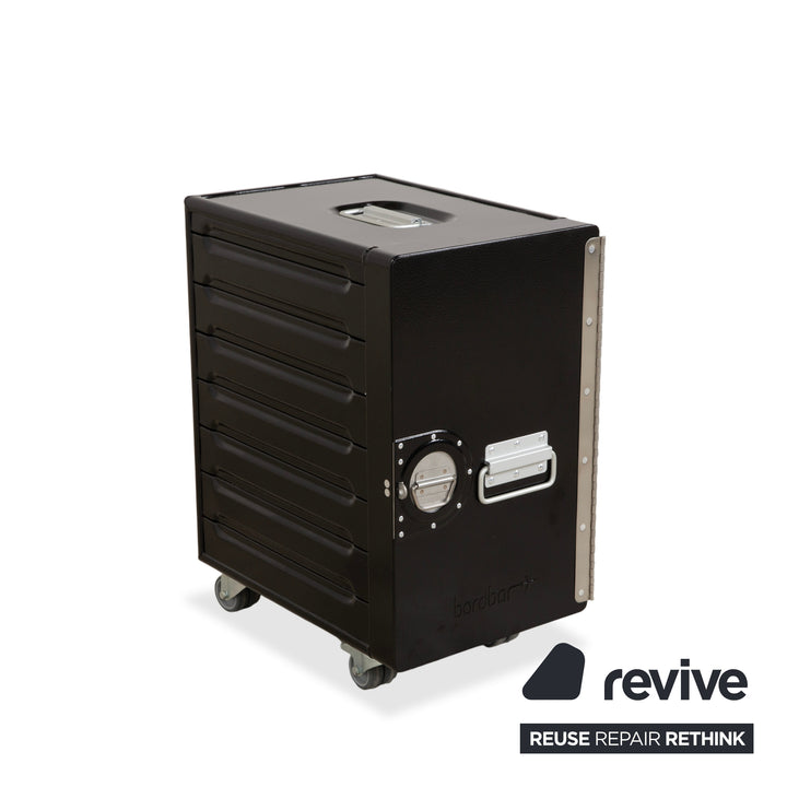 bordbar Box Container Schwarz Anschlag rechts Flugzeugtrolley inkl. Zubehör