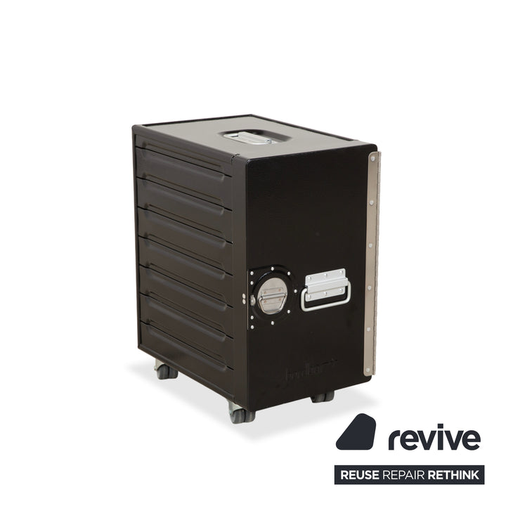 bordbar Box Container Schwarz Anschlag rechts Flugzeugtrolley inkl. Zubehör