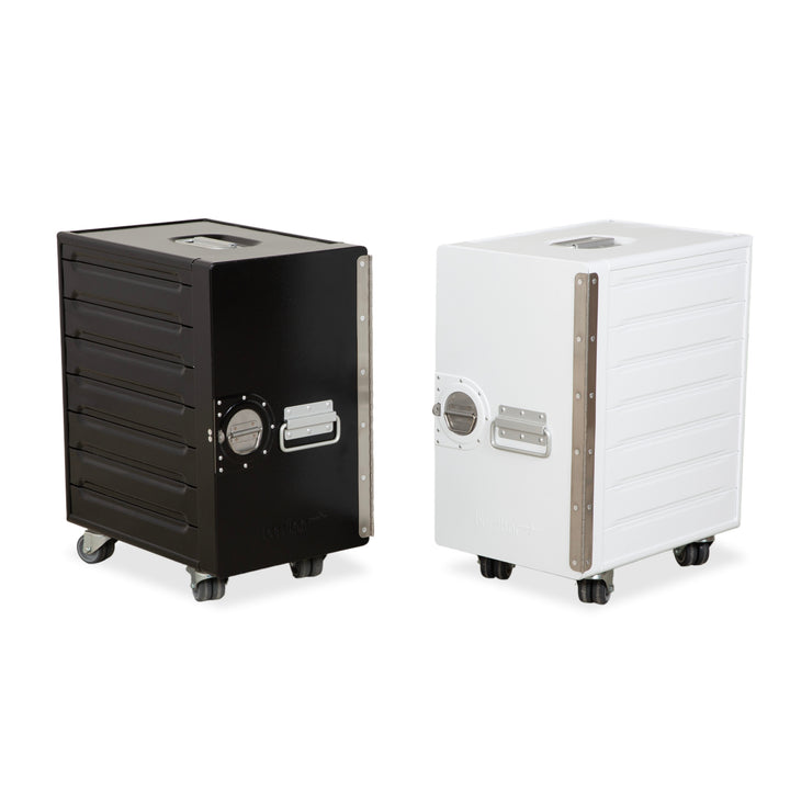 bordbar Box Container Schwarz Anschlag rechts Flugzeugtrolley inkl. Zubehör