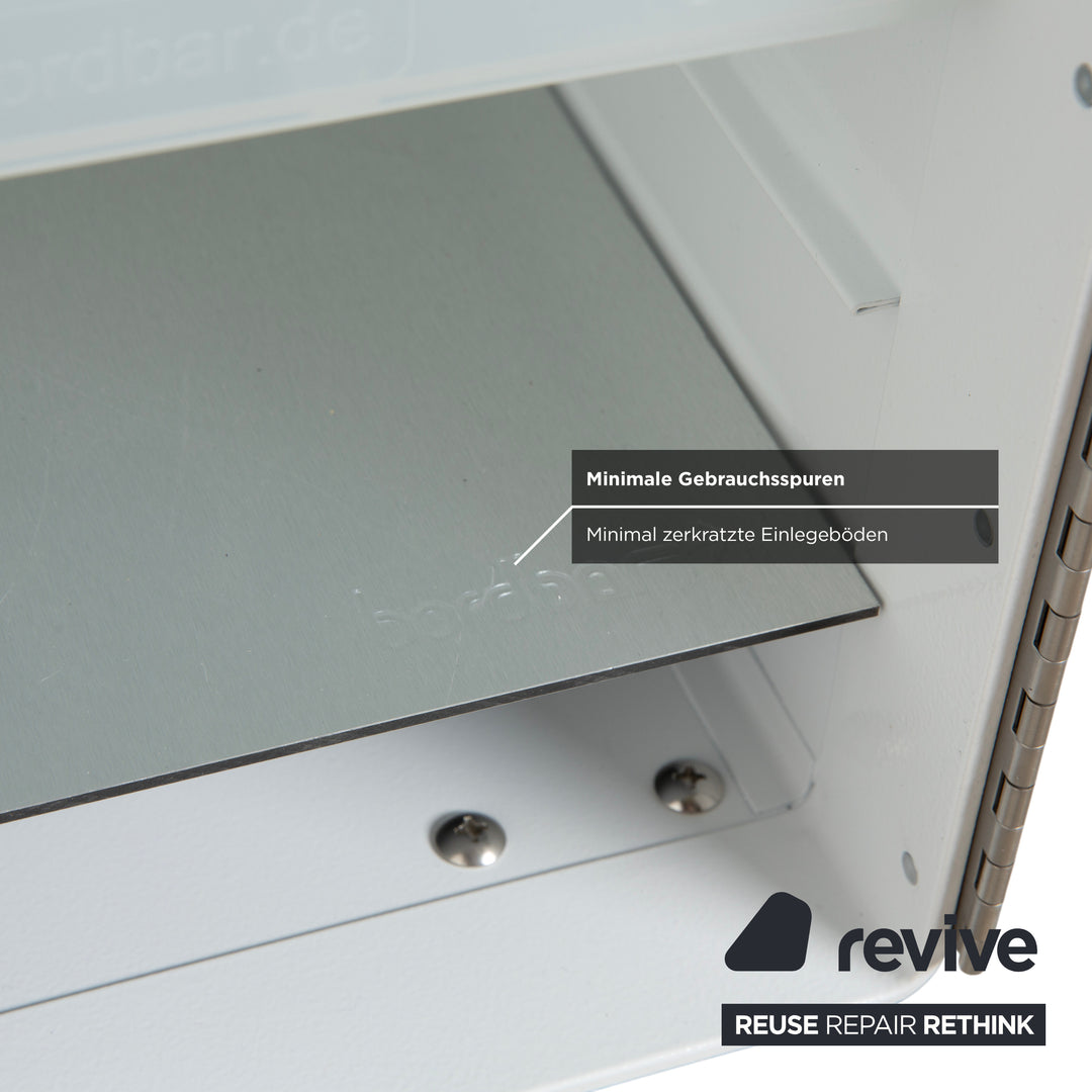 bordbar Box Container White Right-Hand Hinge Aircraft Trolley incl. Accessories