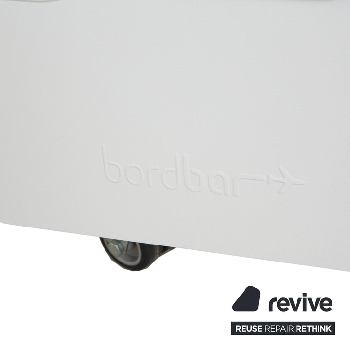 Chariot de transport pour avion Bordbar Box Container blanc à charnière à droite avec accessoires