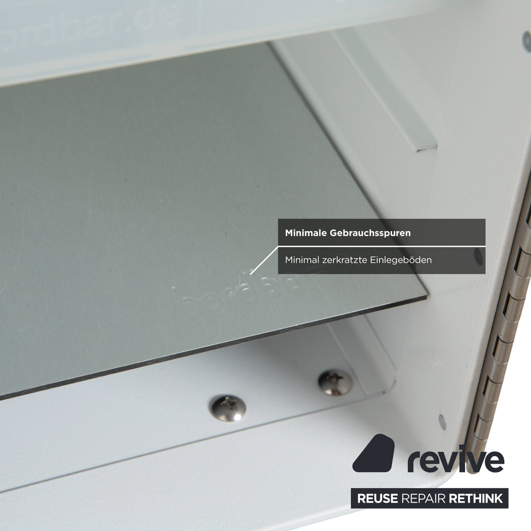 bordbar Box Container Weiß Anschlag rechts Flugzeugtrolley inkl. Zubehör