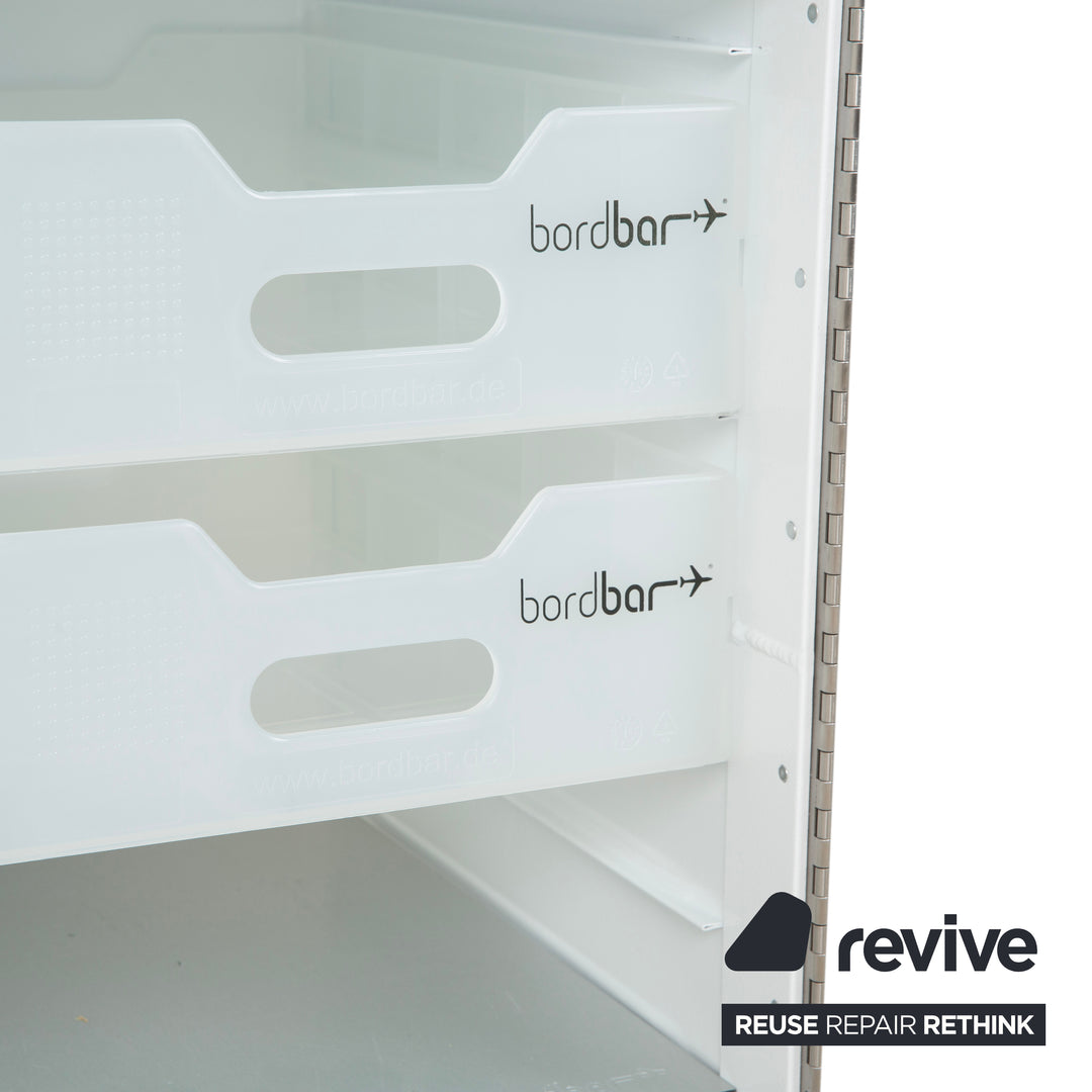bordbar Box Container Weiß Anschlag rechts Flugzeugtrolley inkl. Zubehör