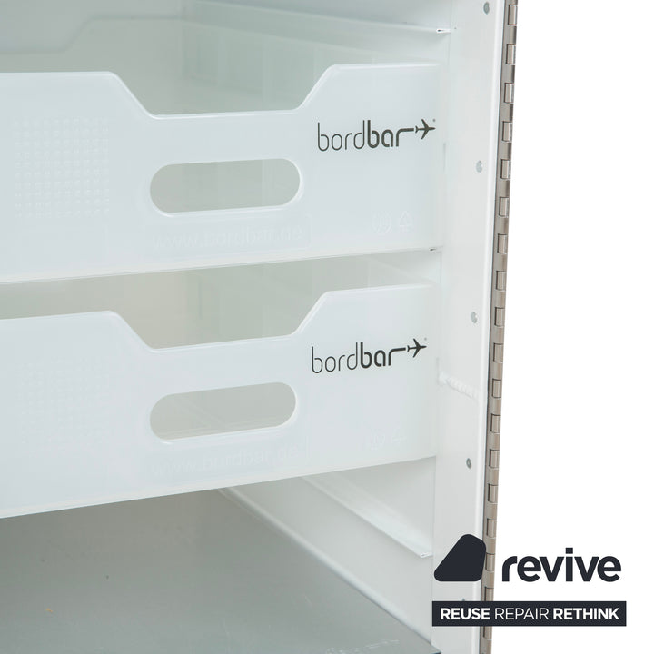 bordbar Box Container White Right-Hand Hinge Aircraft Trolley incl. Accessories