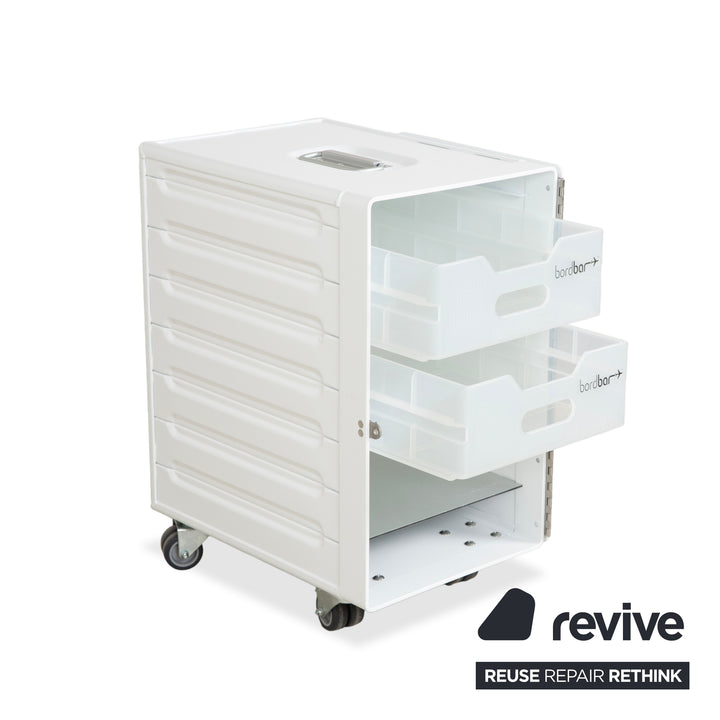 bordbar Box Container White Right-Hand Hinge Aircraft Trolley incl. Accessories