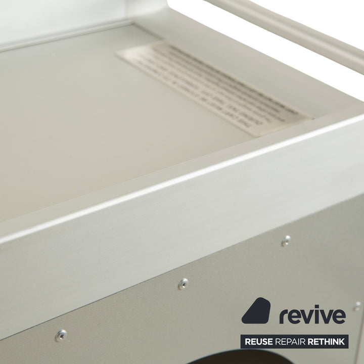 Chariot pour avion Lufthansa Ju 52 avec étagère et tiroir en plastique, gris argenté