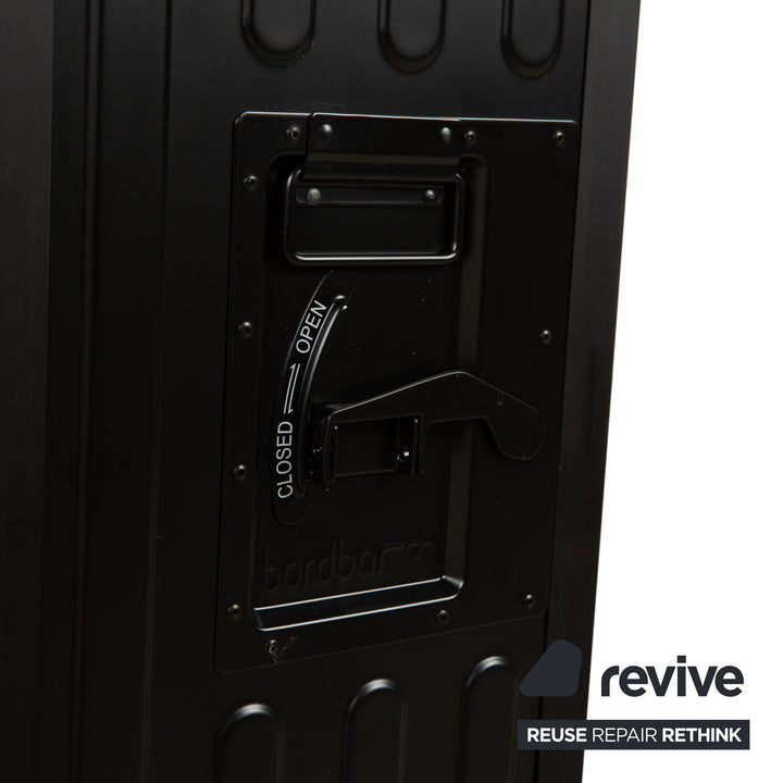 Chariot pour avions Lufthansa Ju 52 et Voyager avec étagère et tiroir en plastique, gris argenté avec éclairage néon pour le rangement, rouge et noir