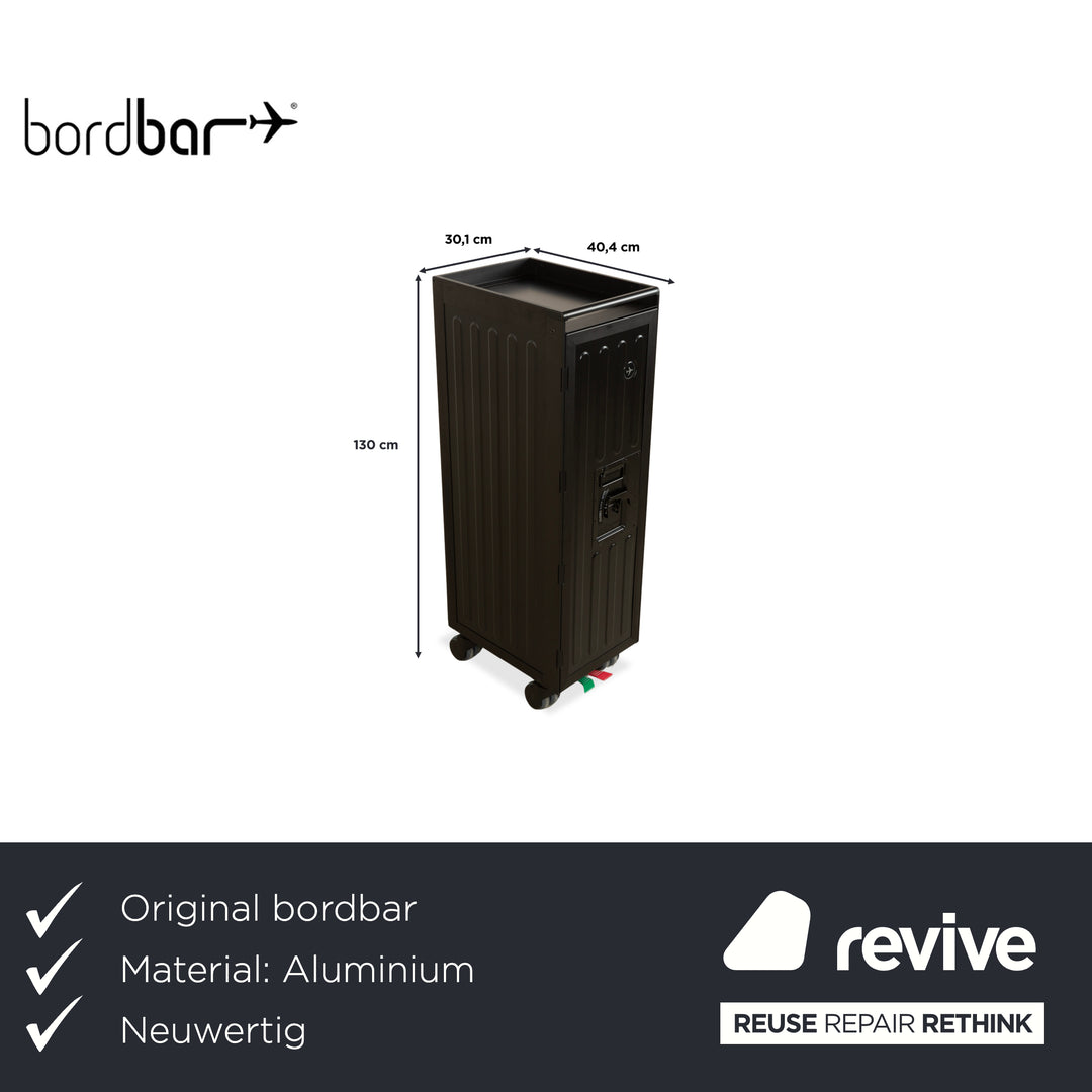 Chariot d'avion Bordbar Voyager Neonblack avec rangement, équipement néon rouge et noir