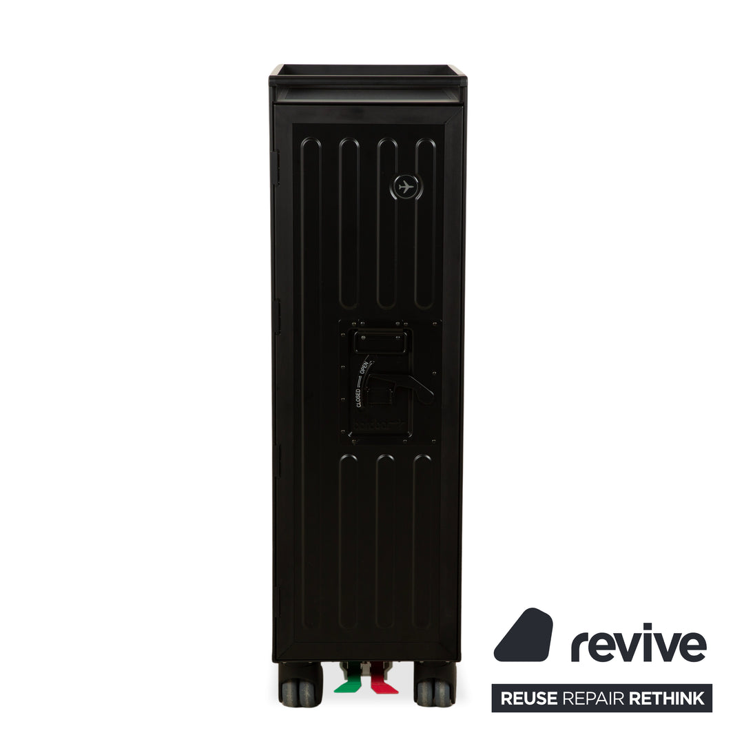 Chariot d'avion Bordbar Voyager Neonblack avec rangement, équipement néon rouge et noir