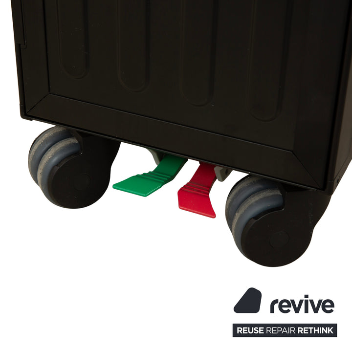 Chariot d'avion Bordbar Voyager Neonblack avec rangement, équipement néon rouge et noir