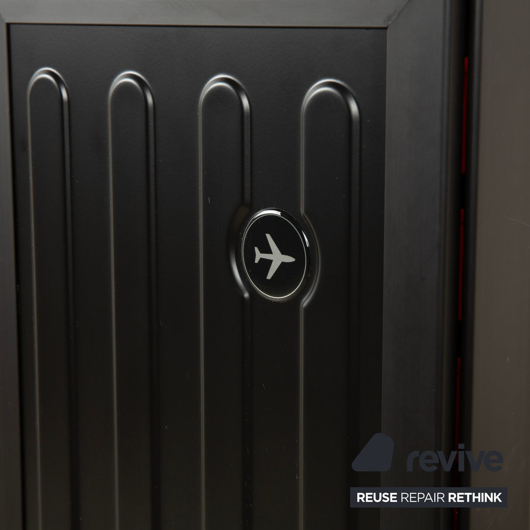 Chariot d'avion Bordbar Voyager Neonblack avec rangement, équipement néon rouge et noir