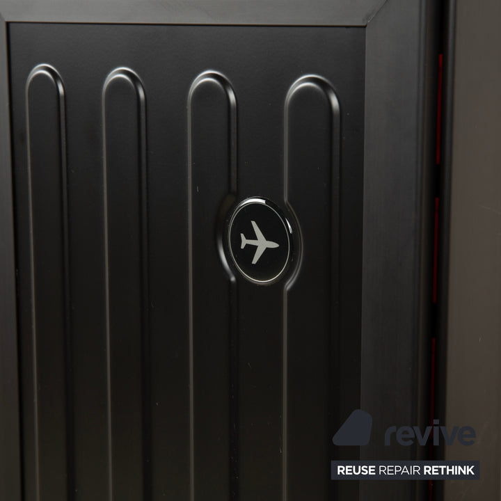 Chariot d'avion Bordbar Voyager Neonblack avec rangement, équipement néon rouge et noir