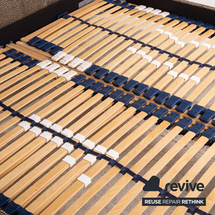 Bretz Lit en Velours Ali Baba Marron Lit Double 180x200cm