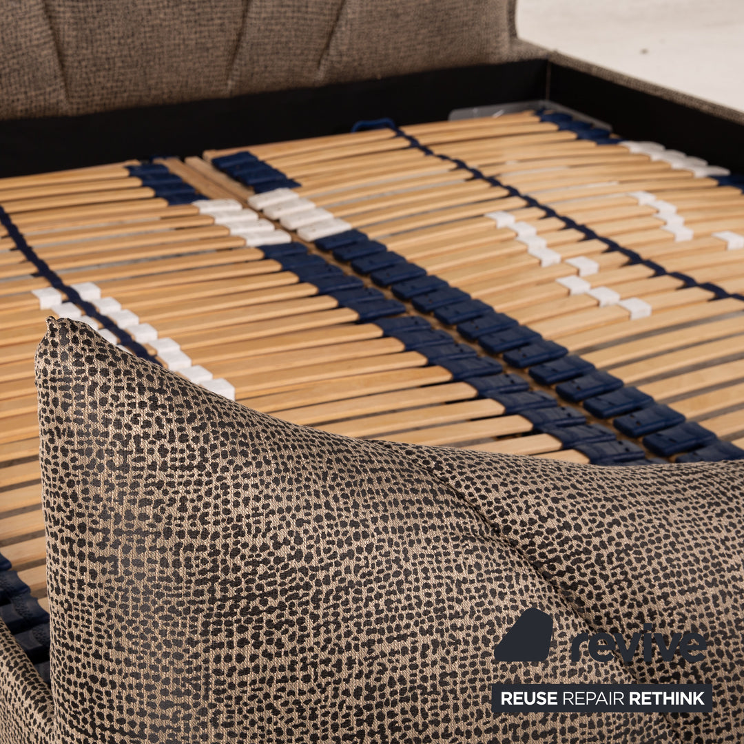 Bretz Lit en Velours Ali Baba Marron Lit Double 180x200cm