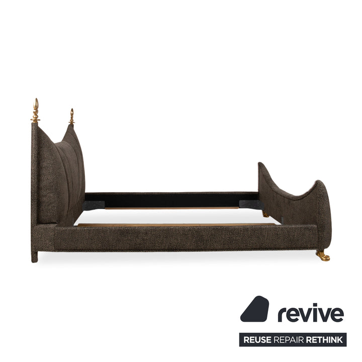 Bretz Ali Baba Stoff Samt Bett Braun Doppelbett Neubezug LISBOA FR 500