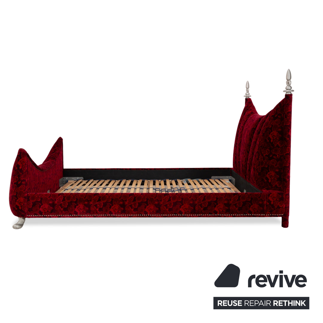 Bretz Ali Baba Stoff Bett Rot 160×200