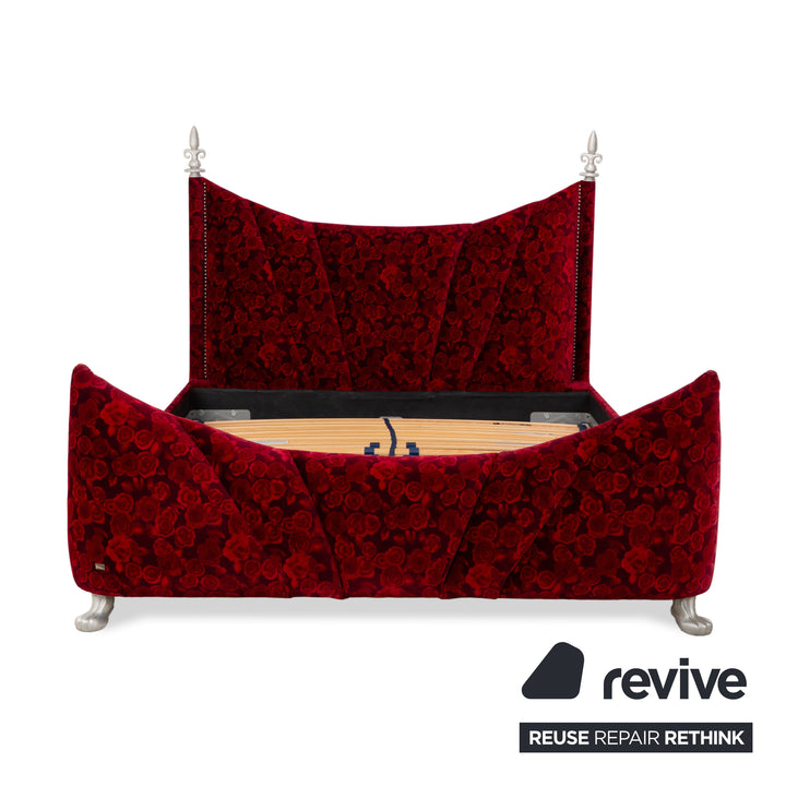 Bretz Ali Baba Stoff Bett Rot 160×200