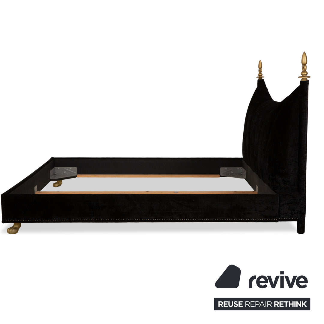 Bretz Ali Baba Stoff Bett Schwarz 200x180 cm