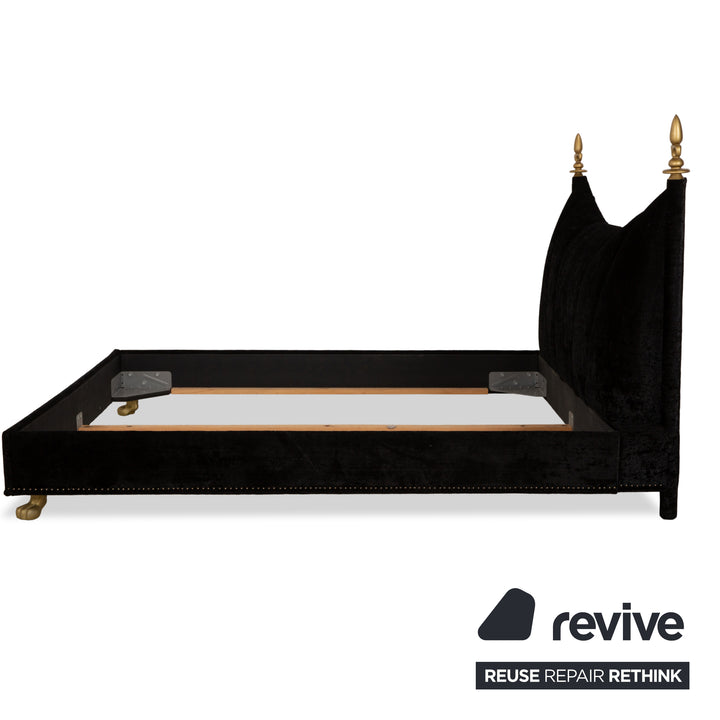 Bretz Ali Baba Stoff Bett Schwarz 200x180 cm