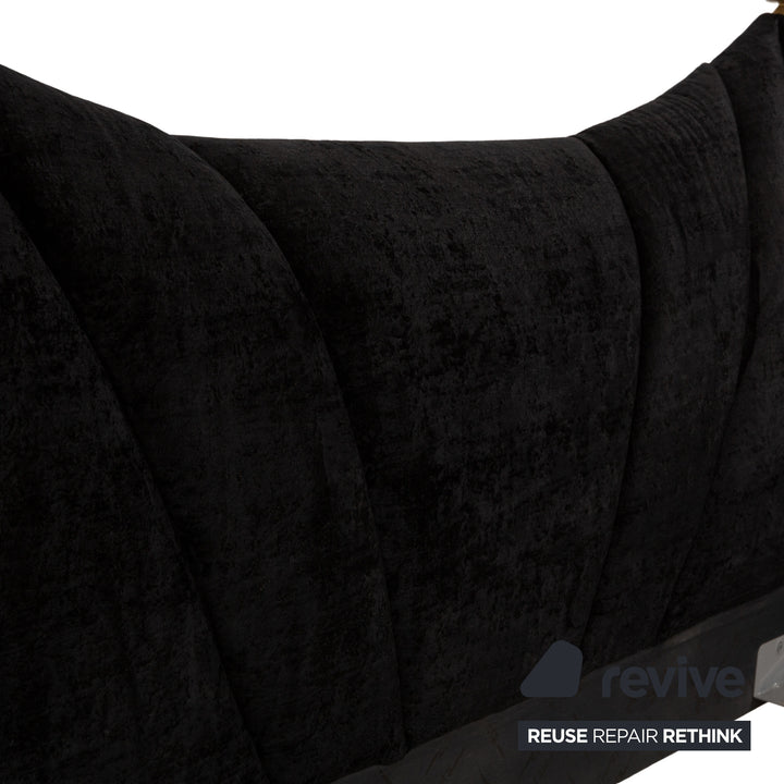 Bretz Ali Baba Stoff Bett Schwarz 200x180 cm