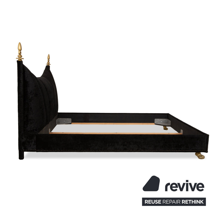 Bretz Ali Baba Stoff Bett Schwarz 200x180 cm