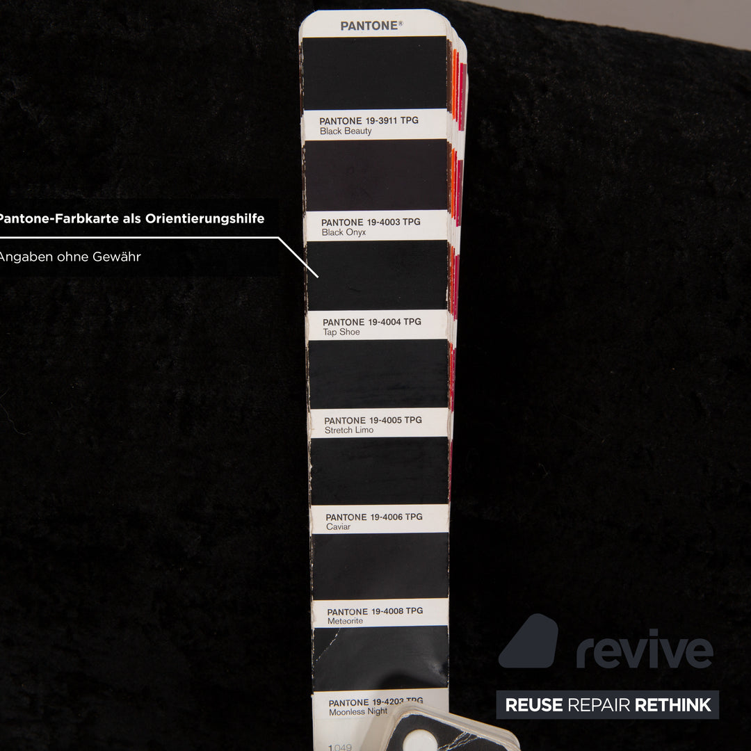 Bretz Ali Baba fabric bed black 200x180 cm