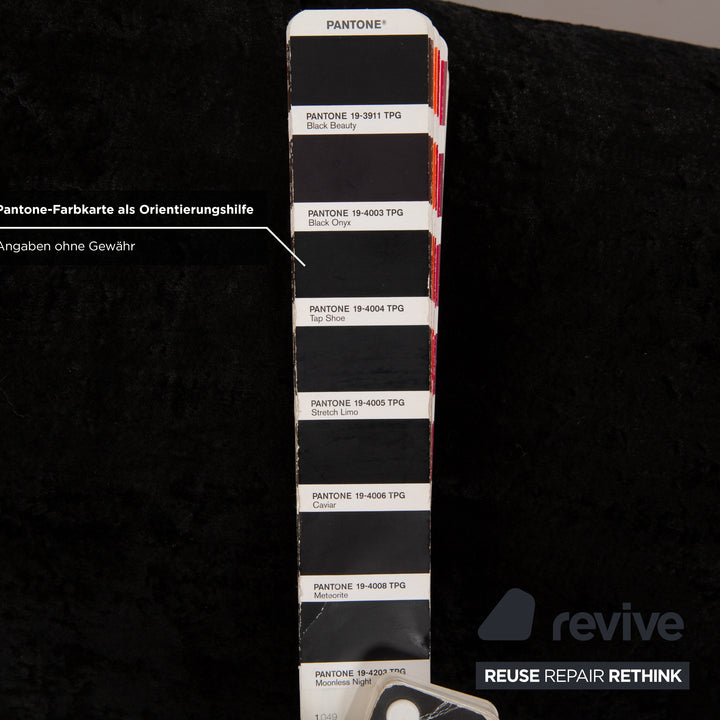 Bretz Ali Baba fabric bed black 200x180 cm