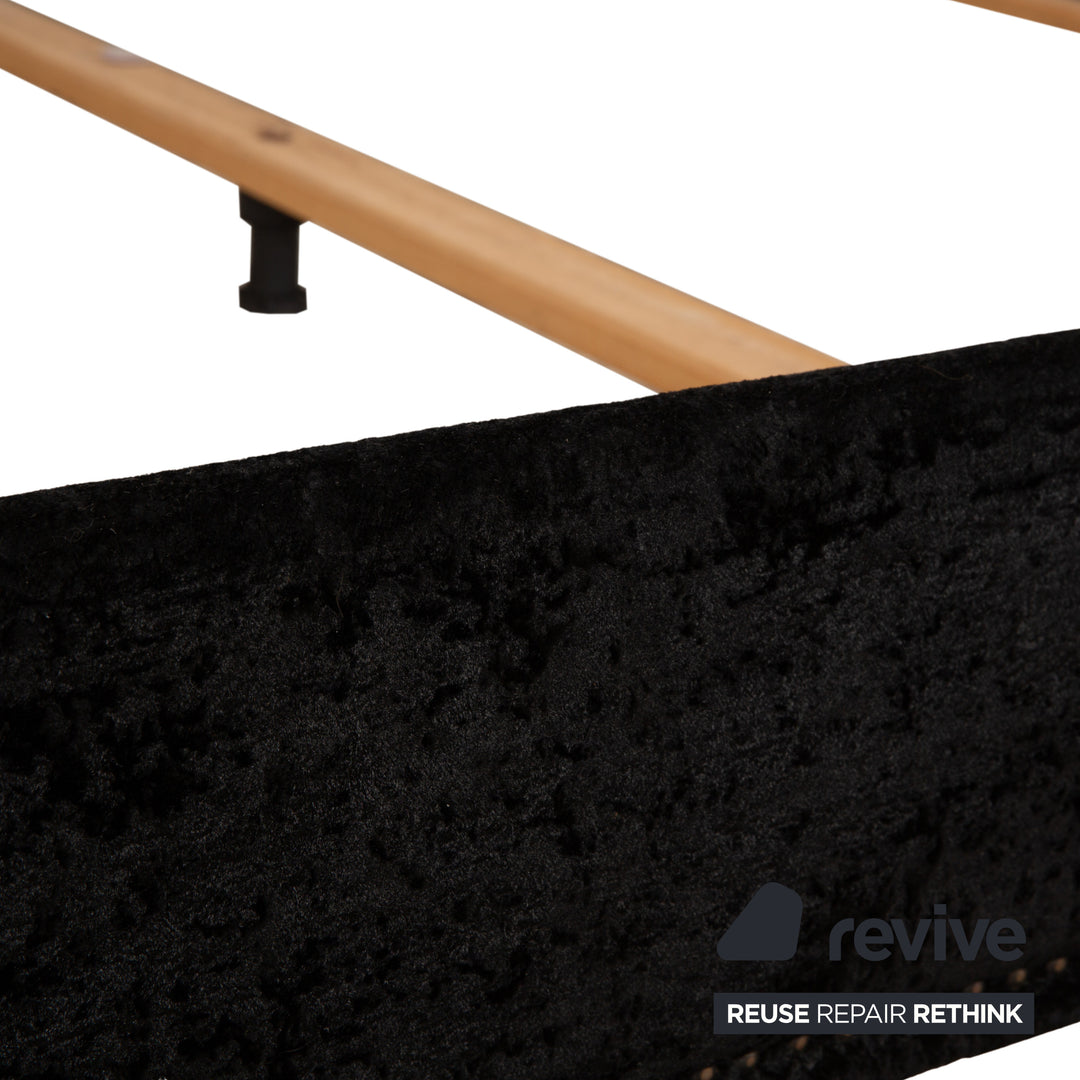 Bretz Ali Baba Stoff Bett Schwarz 200x180 cm